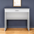 32'' White Wood Computer Desk With Drawer