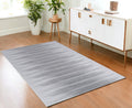 4' X 6' Gray Ombre Distressed Non Skid Area Rug