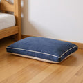 24 X 36 Stonewashed Blue Pillow Style Pet Bed With Removable Cover