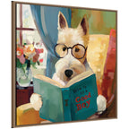 Sylvie How to be a Good Boy Framed Canvas by Mary Sparrow