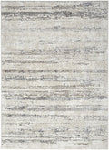 8' X 10' Cream and Gray Abstract Non Skid Area Rug