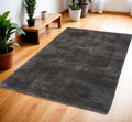 4' X 6' Gray Shag Area Rug
