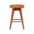 Boraam Bali Counter Height Swivel Stool, 24Inch, Walnut