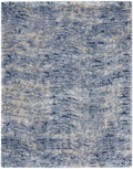 8' X 10' Sky Blue Abstract Shag Area Rug