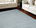 6' X 9' Aqua Abstract Washable Area Rug