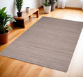 4' X 6' Gray Abstract Washable Area Rug