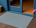 3 X 5 Aqua And Ivory Geometric Indoor Outdoor Area Rug