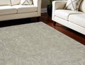 8' X 12' Gray Wool Geometric Area Rug