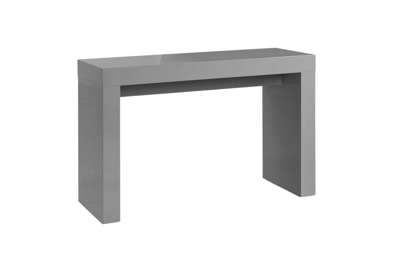 47'' Gray Wood Block Console Table