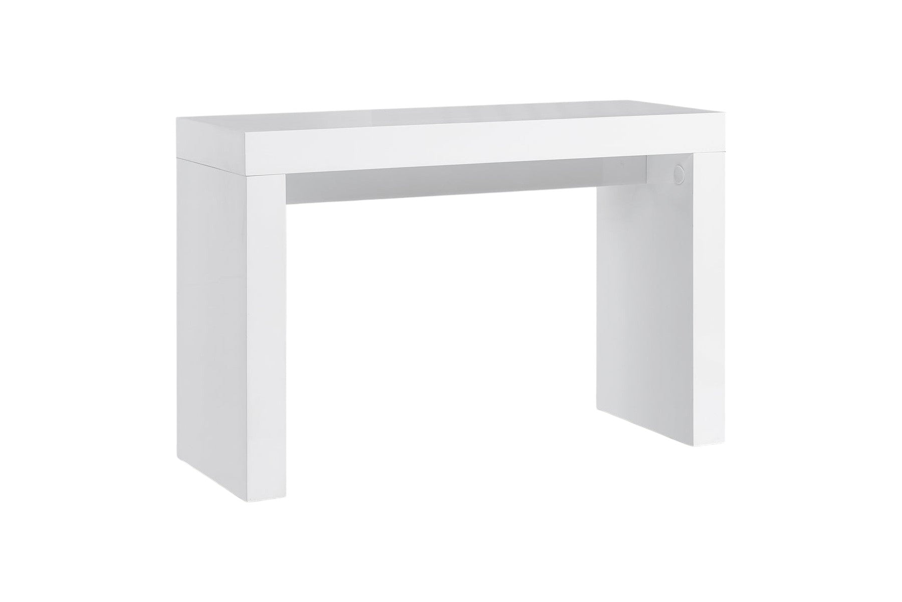47'' White Wood Block Console Table
