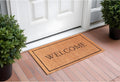 30 X 48 Natural and Black Coir Welcome Outdoor Door Mat