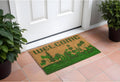 18'' X 30'' Beige and Green Coir Trees Welcome Outdoor Door Mat