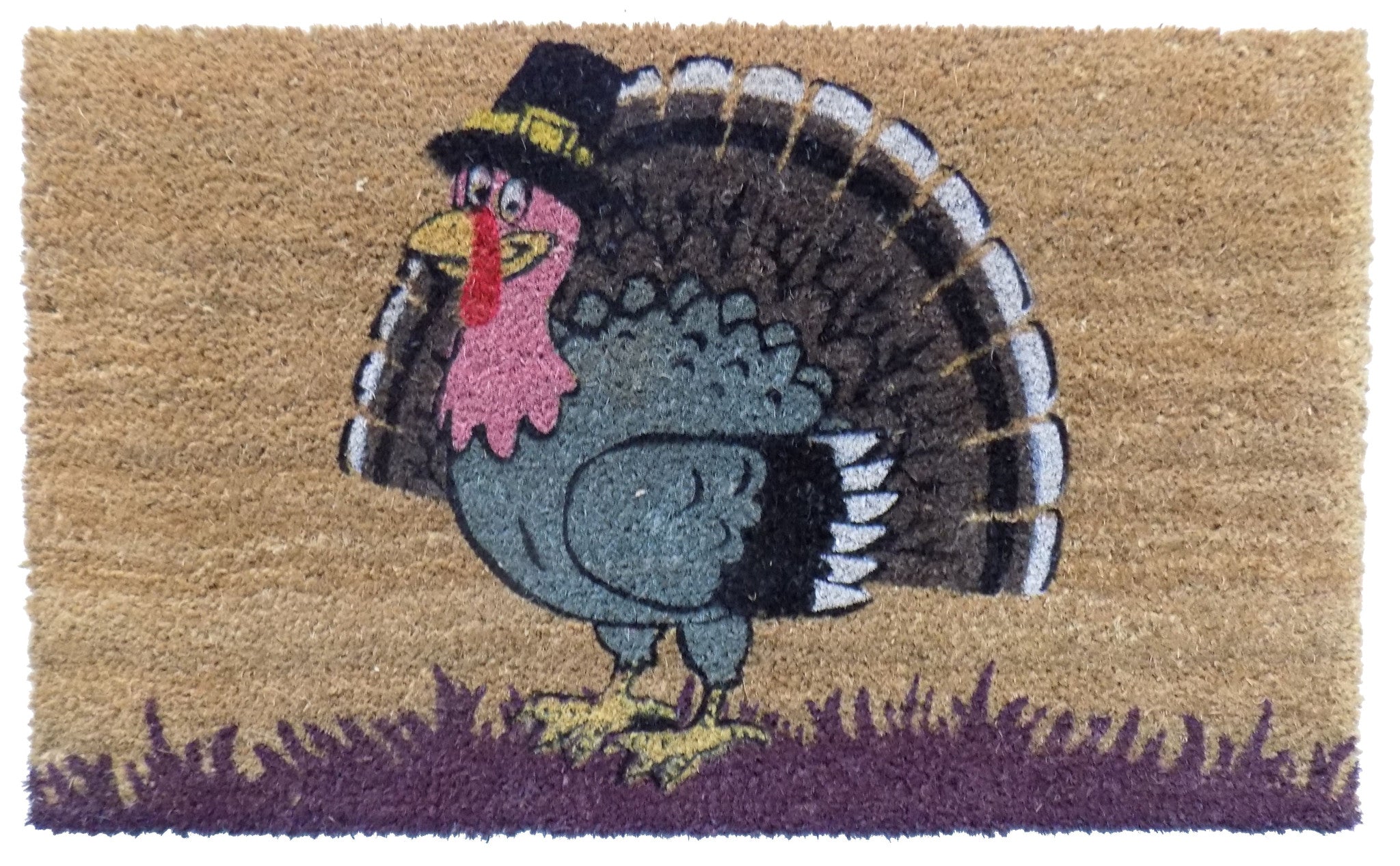 18'' X 30'' Brown and Black Coir Birds Outdoor Holiday Door Mat