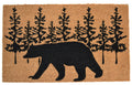 18'' X 30'' Brown and Black Coir Bear Outdoor Fall Door Mat