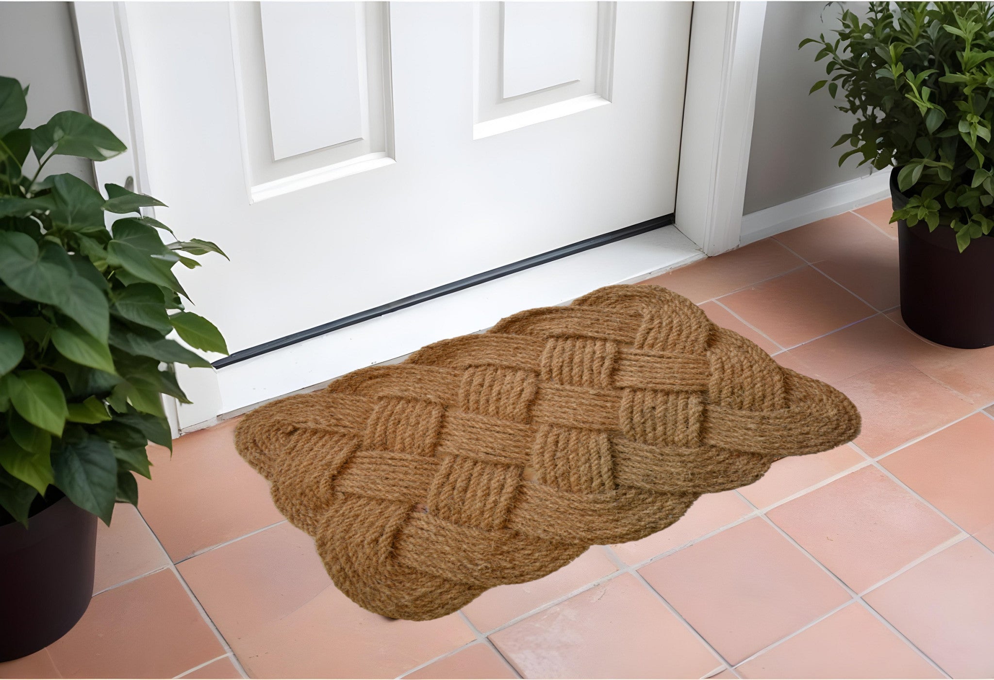 24'' X 37'' Brown Coir Weave Outdoor Door Mat