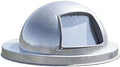 Ergode 5555G-VV Outdoor Drum Cover - Dome Top Lid, Push Door, Galvanized Steel - Compatible with 55-Gallon Drums & EXP-52 Recept