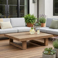 33 Natural Solid Wood Outdoor Coffee Table