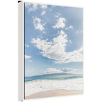 Sylvie Beach Framed Canvas by Alicia Abla