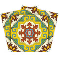 12 X 12 Green Yellow Fortuna Peel and Stick Removable Tiles