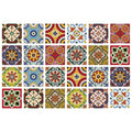 12 X 12 Multi-color Mediterra Mosaic Peel and Stick Tiles