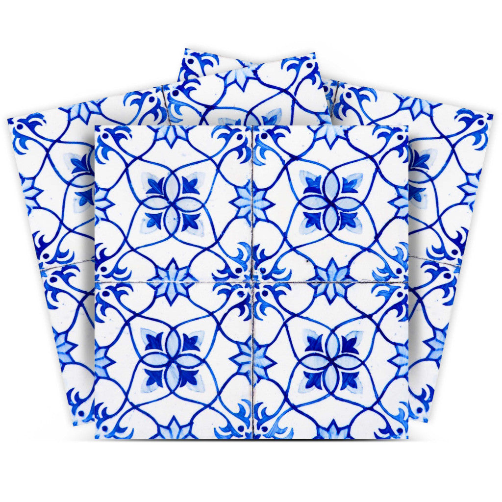 12 X 12 Blue Micro Peel And Stick Removable Tiles