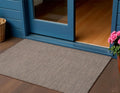 3 X 5 Natural Ivory And Brown Indoor Outdoor Area Rug