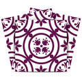 12 X 12 Merlot Lisa Removable Peel and Stick Tiles