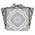 12 X 12 Vintage Sage Medallion Peel and Stick Removable Tiles
