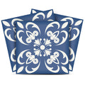 12 X 12 Wedgwood Blue and White Peel and Stick Removable Tiles