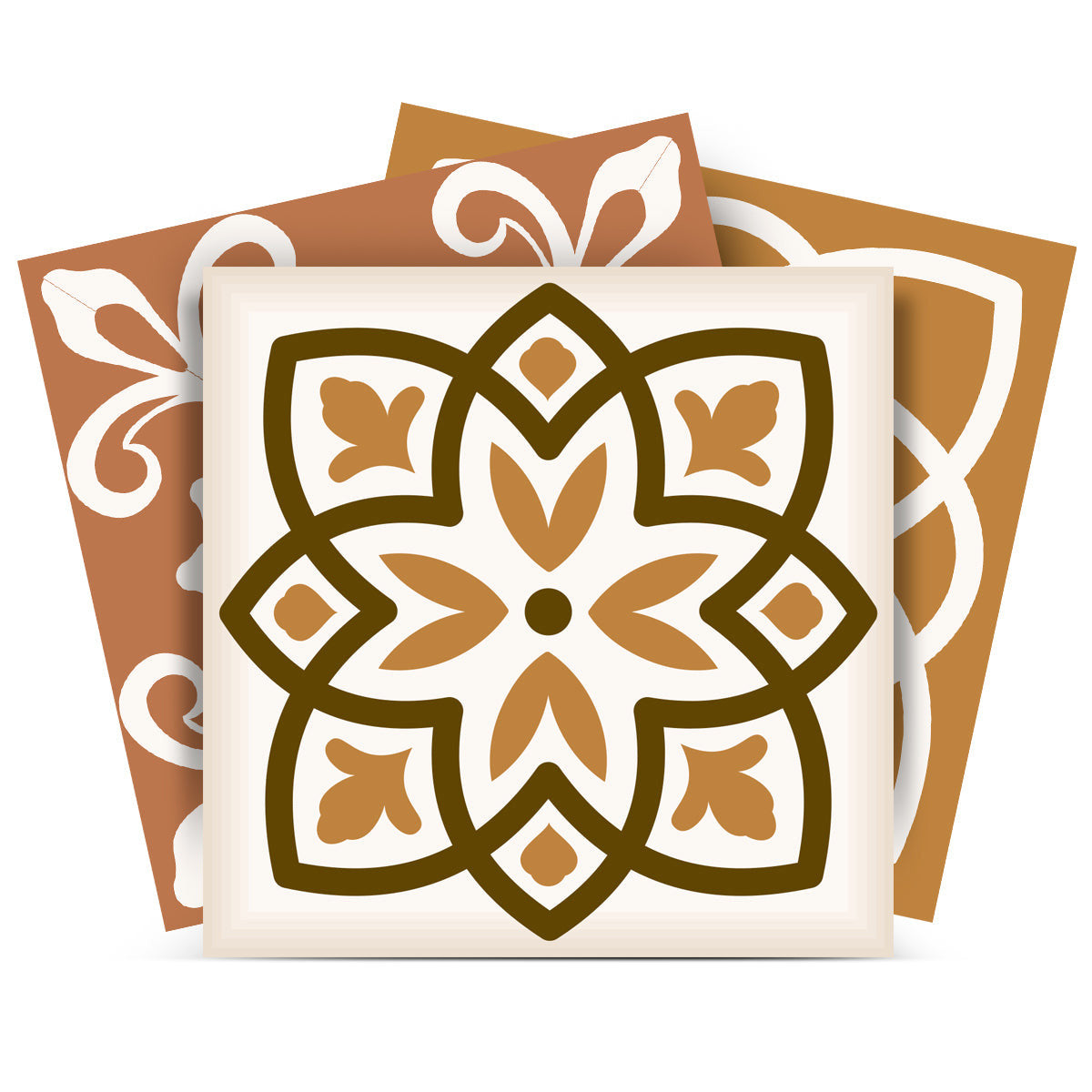 12 X 12 Snickerdoodle Mosaic Pop Peel and Stick Removable Tiles