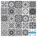 12 X 12 Shades of Black Mosaic Peel and Stick Removable Tiles