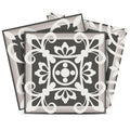 12 X 12 Wood Brown and White Mosaic Peel and Stick Removable Tiles