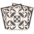 12 X 12 Charcoal and White Mosaic Peel and Stick Removable Tiles
