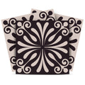 12 X 12 Cinnamon Swirl Peel and Stick Removable Tiles