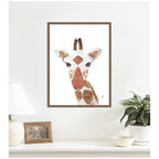 Giraffe by Madeline Jeppesen Framed Canvas Wall Art Print