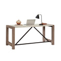 Dixon City Commercial Office Executive Desk, Brushed Oak finish