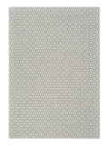 6' X 9' Cream and Beige Geometric Distressed Indoor Outdoor Area Rug
