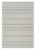 4' X 6' Cream and Beige Striped Distressed Indoor Outdoor Area Rug