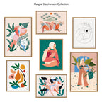 Sylvie Morning Coffee Hug Framed Canvas by Maggie Stephenson