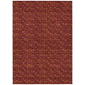 10' X 14' Burgundy Geometric Washable Non Skid Indoor Outdoor Area Rug