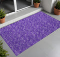 2' X 3' Purple Geometric Washable Non Skid Indoor Outdoor Area Rug