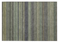 2' X 3' Sage Striped Washable Non Skid Indoor Outdoor Area Rug