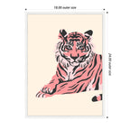 Sylvie Trendy Tiger Framed Canvas by Honey Island Studio