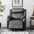 35 Granite Gray Fabric Manual Recliner