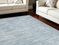 7' X 9' Blue Geometric Area Rug