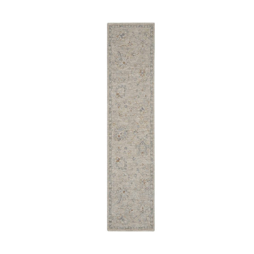 10' Gray Geometric Runner Rug