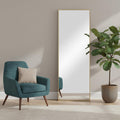 71 Inch Gold Metal Leaning Framed Full Length Mirror