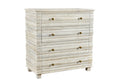 36'' White Solid Wood Four Drawer Standard Chest