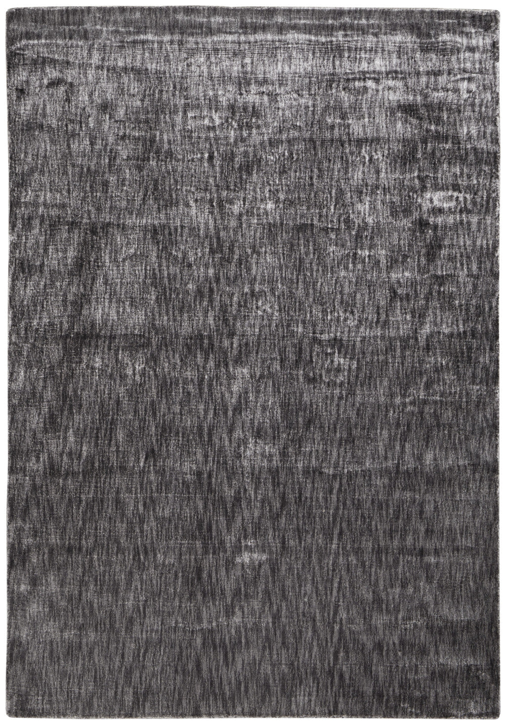 6' X 9' Gray Chevron Hand Woven Area Rug