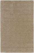 9' X 13' Tan Wool Hand Woven Area Rug